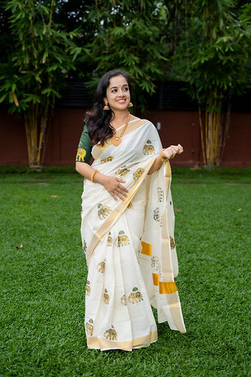 Anachandham Saree - Green