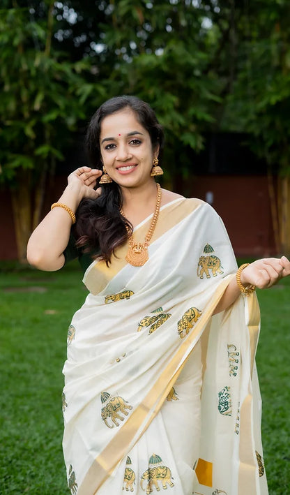 Anachandham Saree - Green