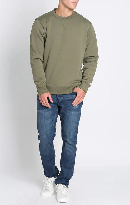 Sherpa Lined Soft Touch Fleece Crew neck