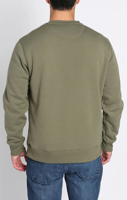 Sherpa Lined Soft Touch Fleece Crew neck