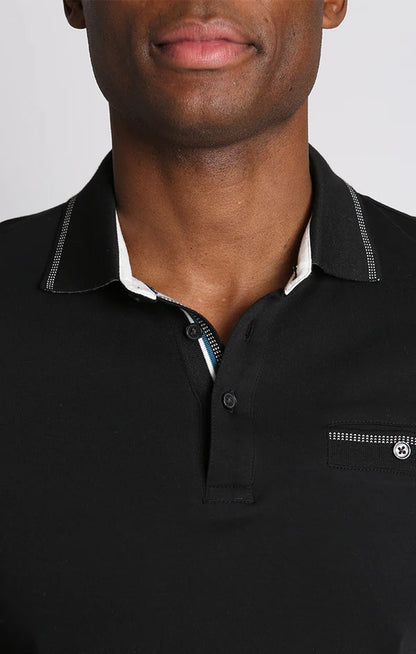 Luke Cotton Long Sleeve Polo Shirt