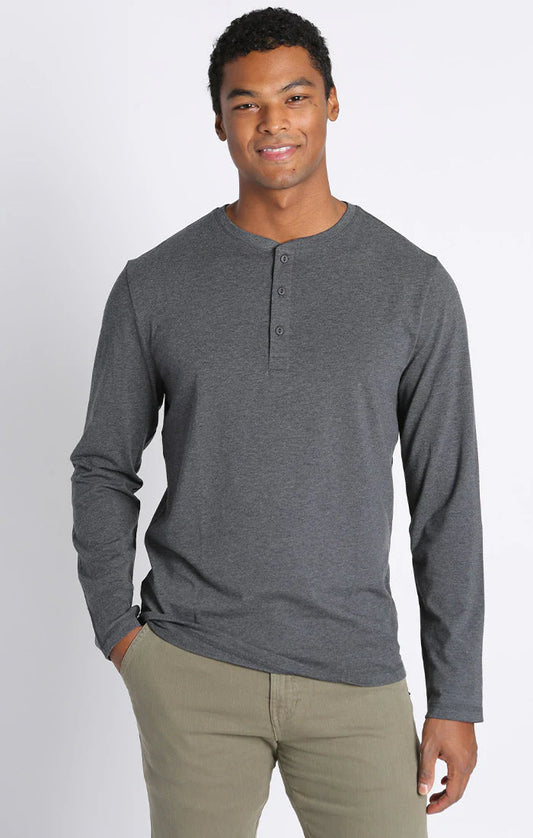 Cotton Modal Blend Long Sleeve Henley