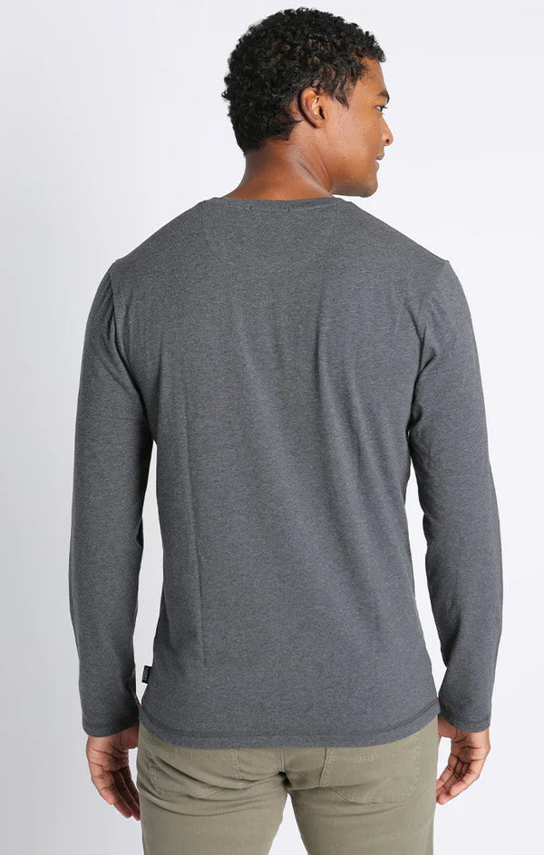 Cotton Modal Blend Long Sleeve Henley