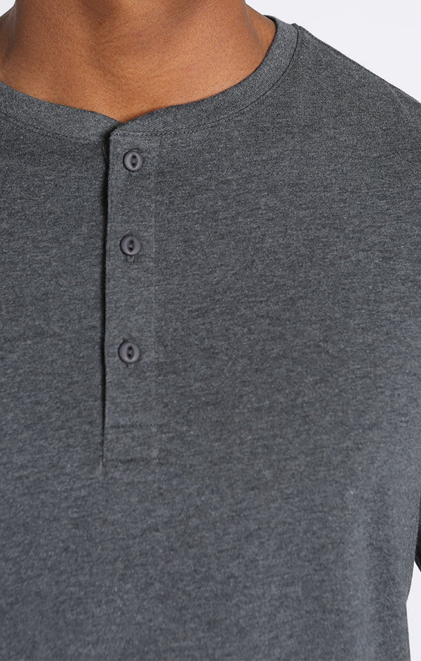 Cotton Modal Blend Long Sleeve Henley