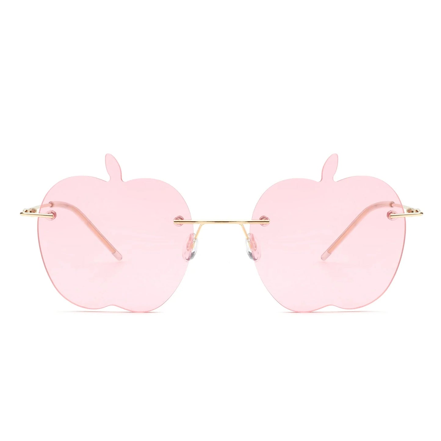 Zephyrus - Rimless Apple Shape Party Frameless Tinted Sunglasses