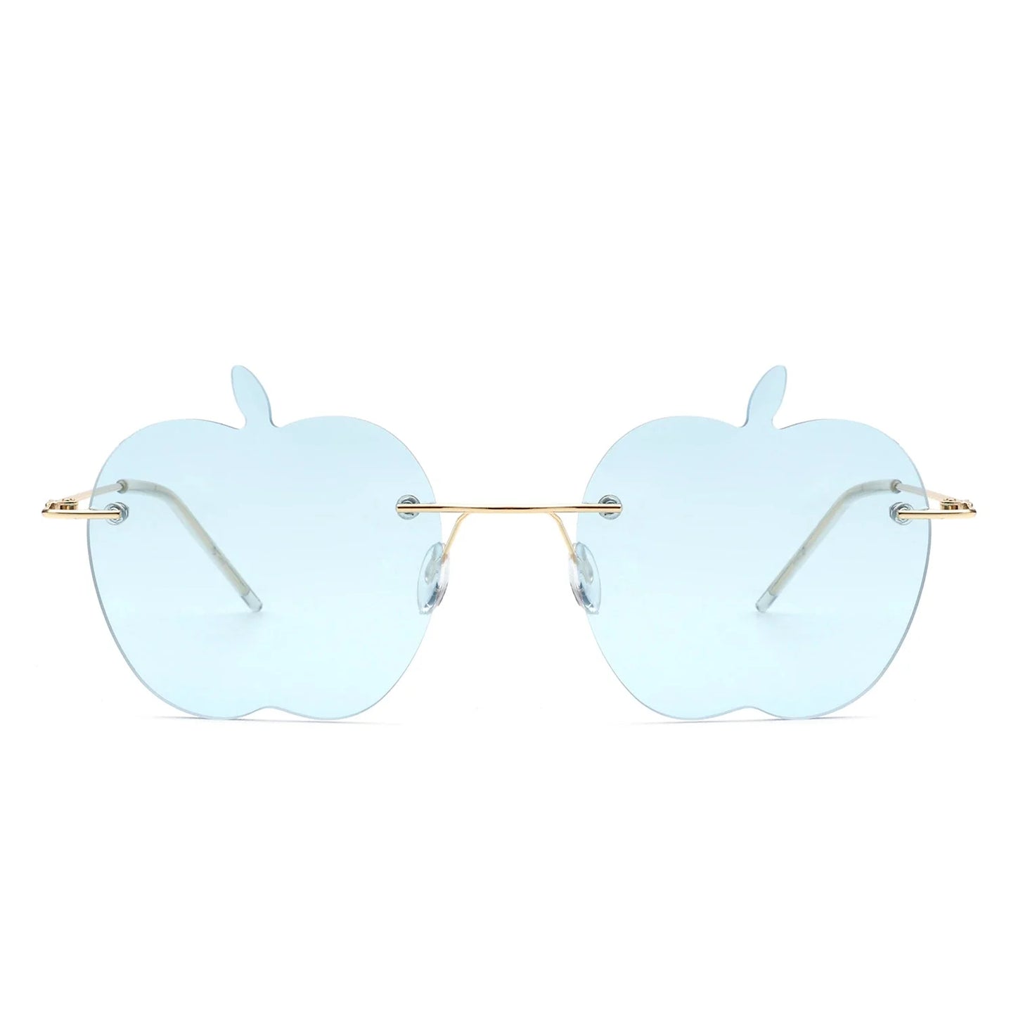 Zephyrus - Rimless Apple Shape Party Frameless Tinted Sunglasses