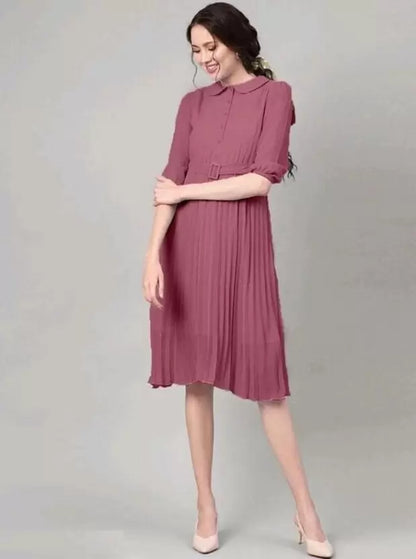 Midi summer shirt dress with pockets women