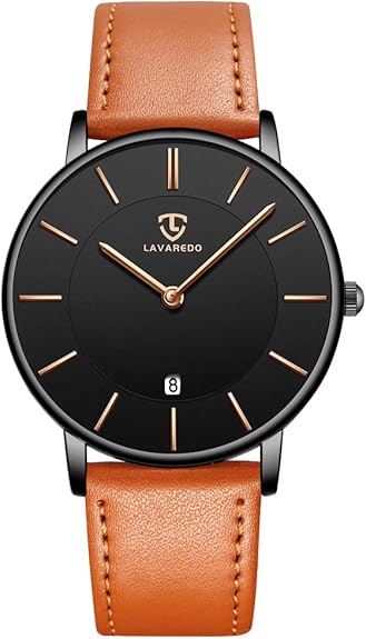 BEN NEVIS Watch, Men's Watch, Minimalist Fashion Simple Wrist Watch Analog Date with Leather Strap