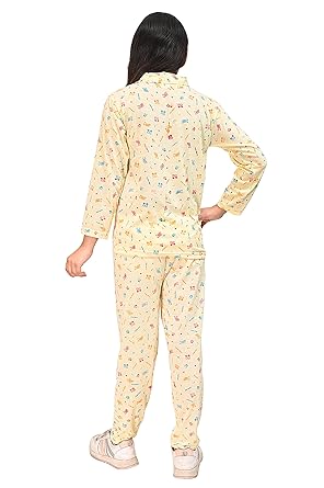 Kids Nightwear Set Combo | Cotton | Sleepwear for Boys and Girls | Soft | Comfortable | Stylish Prints | Combo Pack of 2