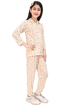 Kids Nightwear Set Combo | Cotton | Sleepwear for Boys and Girls | Soft | Comfortable | Stylish Prints | Combo Pack of 2