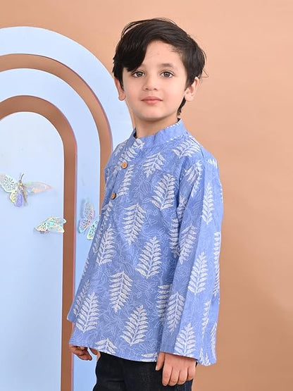 superminis Baby Boys Cotton Printed Kurta Shirt