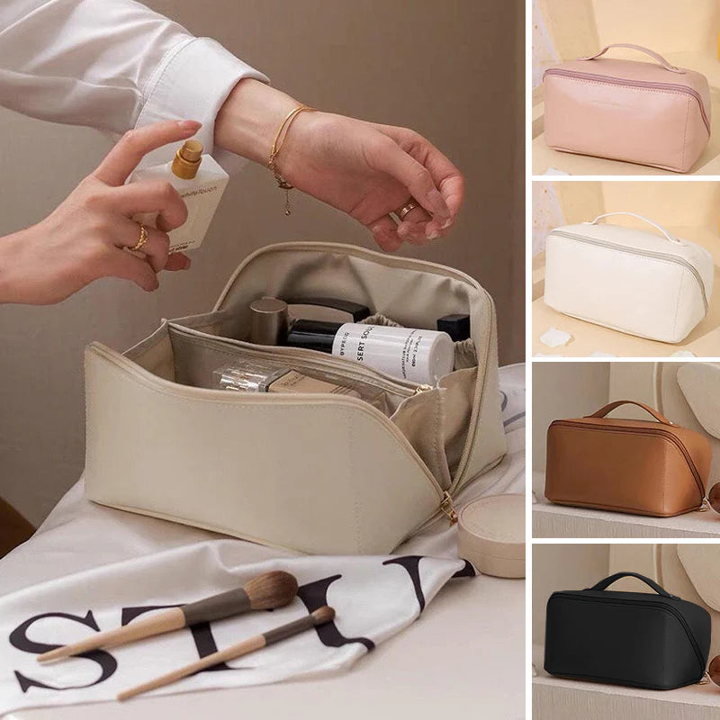 Large capacity travel cosmetic bag