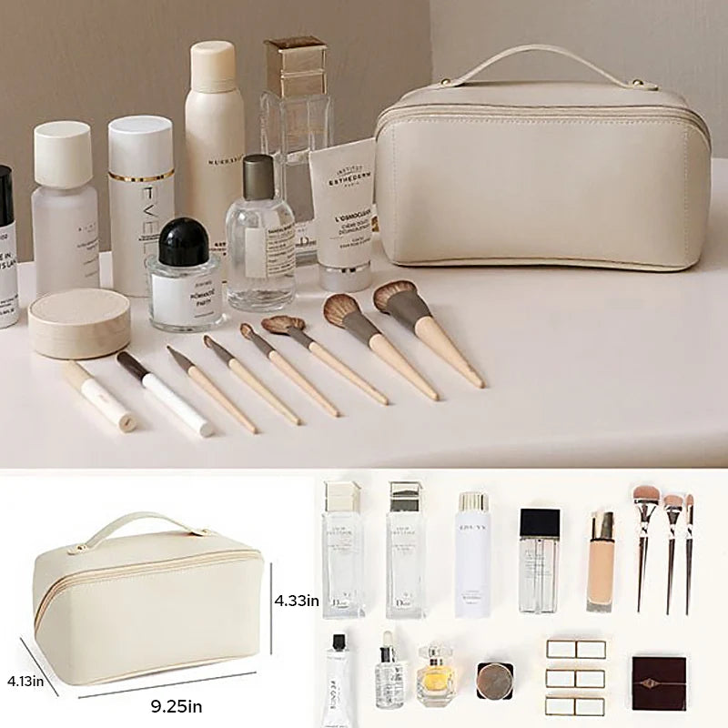 Large capacity travel cosmetic bag