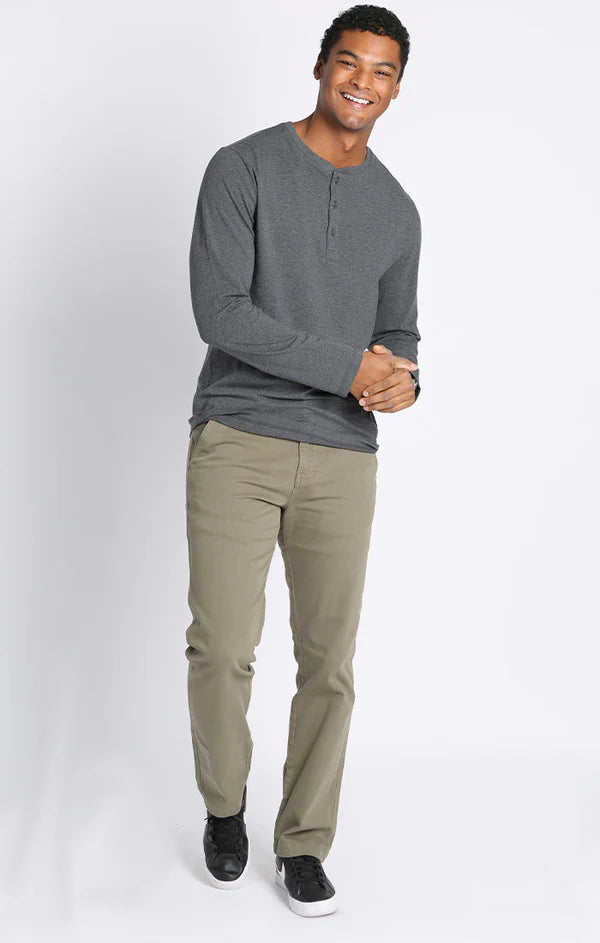 Cotton Modal Blend Long Sleeve Henley