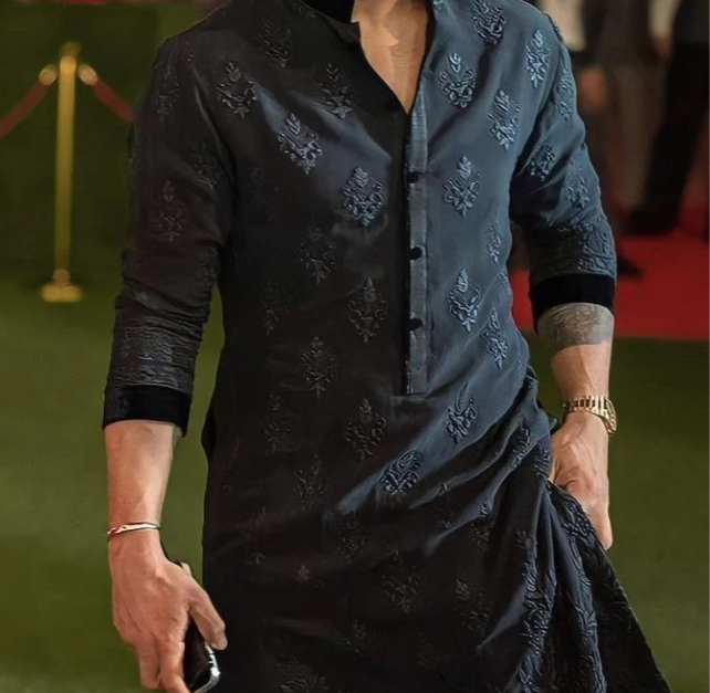 EMBRODRY MENS KURTA WITH PAJAMA