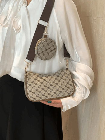 Printed Adjustable Strap Sling Bag