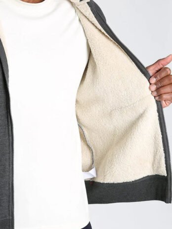 Sherpa Lined Waffle Hoodie