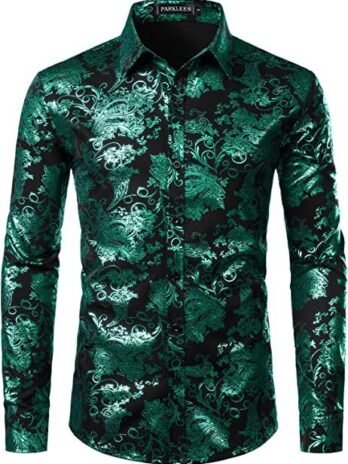 Men’s Casual Blazer Paisley Jacquard Suit Jackets