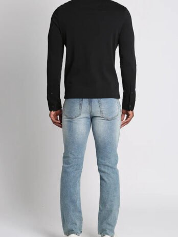 Luke Cotton Long Sleeve Polo Shirt