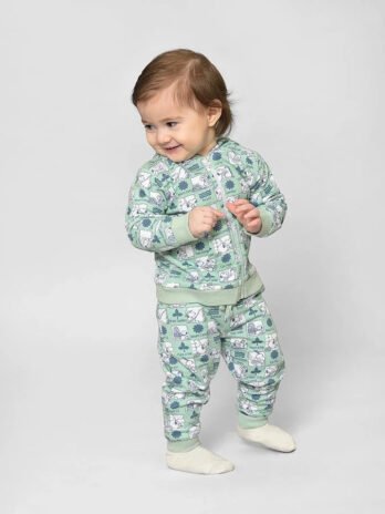 Fleece Sweatshirt with Pyjama Set for Kids