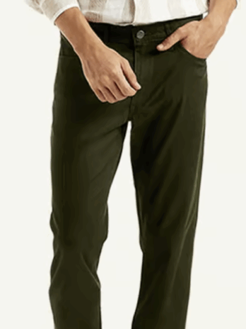 Olive Slim Fit Jeans