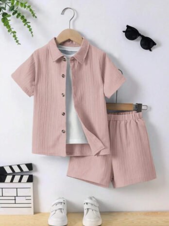 Sensational Kid’s Printed Casual wear Shirt And Shorts Set