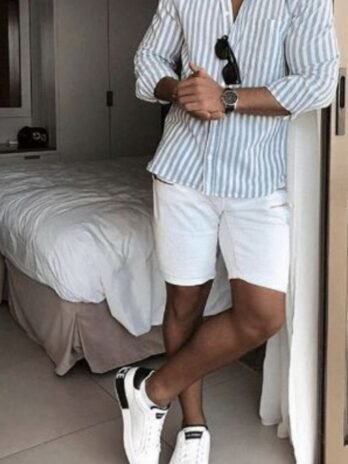 Men’s Summer Collection Outdoor Beach Men’s Short Sleeved Shirt