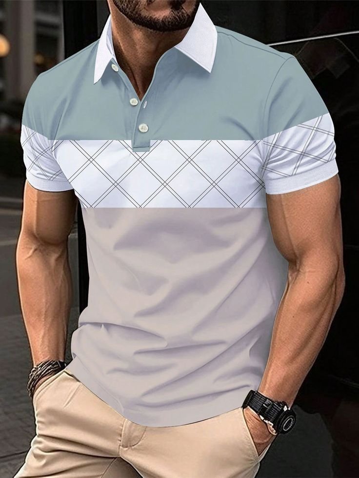 New Sports Shirt Golf Shorts Sleeves Fashion Casual Shirt For Men