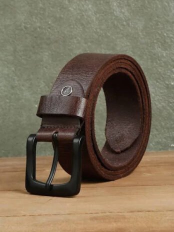 Men’s Textured Leather Belt