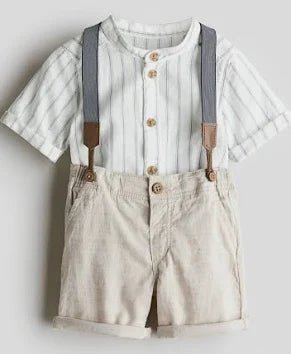 2-piece set with braces